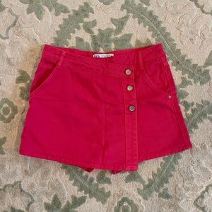Hot Pink Zara Denim Skort
